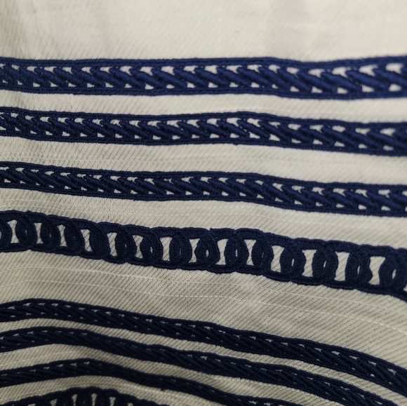 Vineyard Vines Misses sz 12 Strapless nautical white dress - Picture 7 of 9